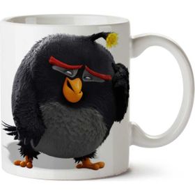 Art Hediye Angry Birds Siyah Iki Tarafı Baskılı Kupa
