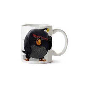Art Hediye Angry Birds Siyah Iki Tarafı Baskılı Kupa