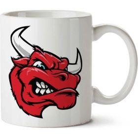 Art Hediye Angry Bull 01 Iki Tarafı Baskılı Kupa