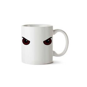 Art Hediye Angry Owl Eyes Iki Tarafı Baskılı Kupa