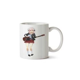 Art Hediye Anime Gitar Kadın İki Tarafı Baskılı Kupa Bardak