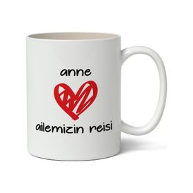 Art Hediye Anne Ailemizin Reisi Tasarimli Kupa Bardak Baskili Kahve Kupa Bardak