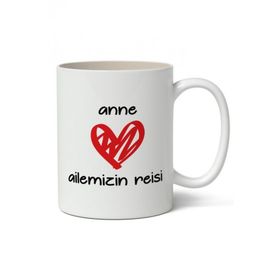 Art Hediye Anne Ailemizin Reisi Tasarimli Kupa Bardak Baskili Kahve Kupa Bardak