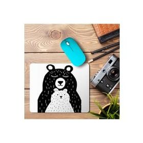 Art Hediye Anne ve Yavru Ayı Baskılı 23x19 cm Mouse Pad