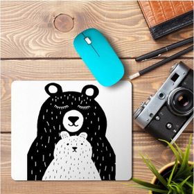 Art Hediye Anne ve Yavru Ayı Baskılı 23x19 cm Mouse Pad