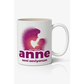 Art Hediye Anneler Günü Tasarımlı Yazılı Baskılı Kupa Bardak Baskılı Kahve Kupa