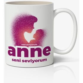 Art Hediye Anneler Günü Tasarımlı Yazılı Baskılı Kupa Bardak Baskılı Kahve Kupa