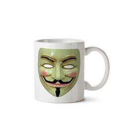 Art Hediye Anonymous-Mask-Png Iki Tarafı Baskılı Kupa