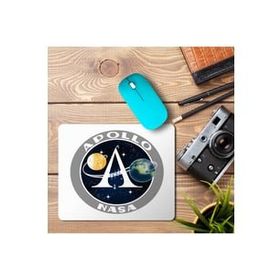 Art Hediye Apollo Nasa Logo Baskılı 23x19 cm Mouse Pad