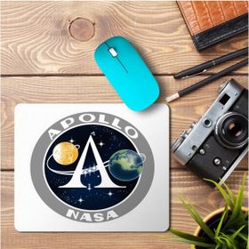 Art Hediye Apollo Nasa Logo Baskılı 23x19 cm Mouse Pad