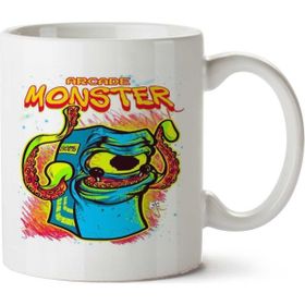 Art Hediye Arcade Monster Iki Tarafı Baskılı Kupa Bardak