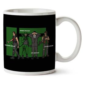 Art Hediye Archer Confusion Superhero Green Spy Zombie Iki Tarafı Baskılı Kupa Bardak