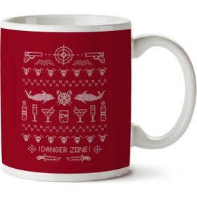 Art Hediye Archer Danger Zone Christmas Iki Tarafı Baskılı Kupa Bardak