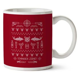 Art Hediye Archer Danger Zone Christmas Iki Tarafı Baskılı Kupa Bardak