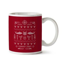 Art Hediye Archer Danger Zone Christmas Iki Tarafı Baskılı Kupa Bardak