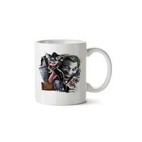 Art Hediye Arlequina-Coringa Joker Iki Tarafı Baskılı Kupa Bardak