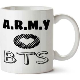 Art Hediye Army Bts 01 İki Tarafı Baskılı Kupa Bardak
