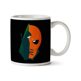 Art Hediye Arrow Deathstroke Montage Iki Tarafı Baskılı Kupa Bardak