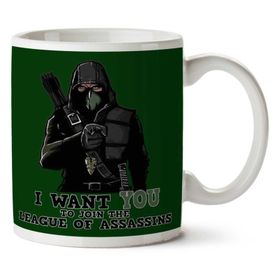 Art Hediye Arrow I Want You to Join the League of Assassins İki Tarafı 01 Baskılı Kupa Bardak