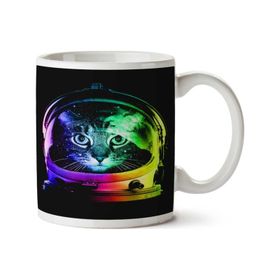 Art Hediye Art Hediye Astronot Kedi Iki Tarafı Baskılı Kupa Bardak