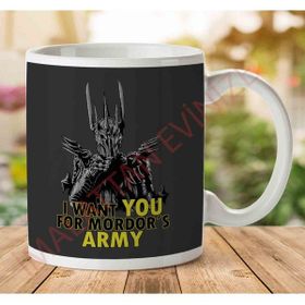 Art Hediye Art Hediye1-1528 Lord Of The Rings Mordor's Army İki Tarafı Baskılı Kupa Bardak