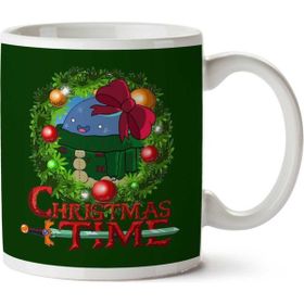 Art Hediye Art HediyeAdventure Christmas Time Wreath Bow Cartoon Network Iki Tarafı Baskılı Kupa Bardak