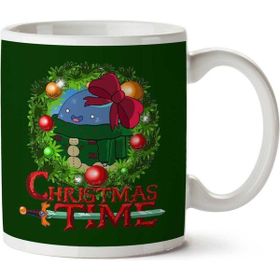 Art Hediye Art HediyeAdventure Christmas Time Wreath Bow Cartoon Network Iki Tarafı Baskılı Kupa Bardak