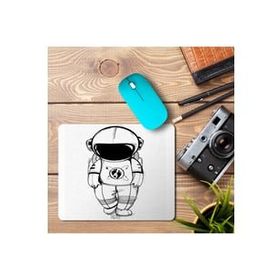 Art Hediye Astronot Ayak İzleri Baskılı 23x19 cm Mouse Pad
