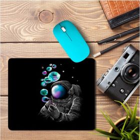 Art Hediye Astronot Baloncuklar Kabarcıklar Baskılı 23x19 cm Mouse Pad