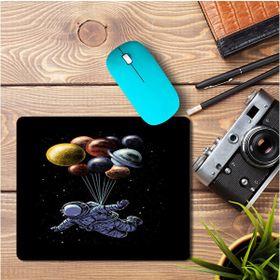 Art Hediye Astronot Balonlar Baskılı 23x19 cm Mouse Pad