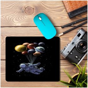 Art Hediye Astronot Balonlar Baskılı 23x19 cm Mouse Pad