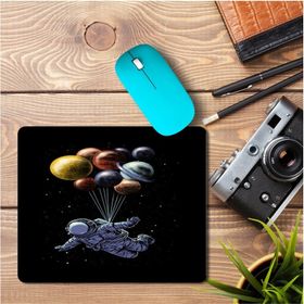 Art Hediye Astronot Balonlar Baskılı 23x19 cm Mouse Pad