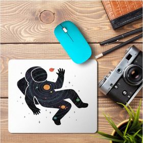 Art Hediye Astronot Gezegenler Baskılı 23x19 cm Mouse Pad