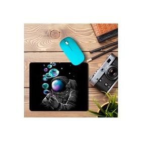 Art Hediye Astronot Hava Kabarcıkları Baskılı 23x19 cm Mouse Pad