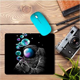 Art Hediye Astronot Hava Kabarcıkları Baskılı 23x19 cm Mouse Pad
