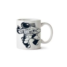 Art Hediye Astronot Okey İki Tarafı Baskılı Kupa
