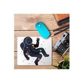 Art Hediye Astronot Uçan Astronot Uzay Baskılı 23x19 cm Mouse Pad