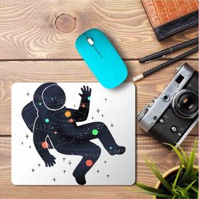 Art Hediye Astronot Uçan Astronot Uzay Baskılı 23x19 cm Mouse Pad