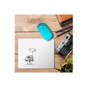 Art Hediye Astronot Uzay Uçan Balon Baskılı 23x19 cm Mouse Pad