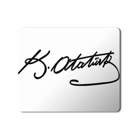 Art Hediye Atatürk Baskılı 23x19 cm Mouse Pad