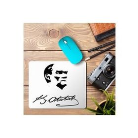 Art Hediye Atatürk Dizayn Baskılı 23x19 cm Mouse Pad