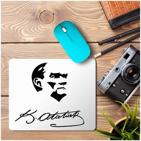 Art Hediye Atatürk Dizayn Baskılı 23x19 cm Mouse Pad