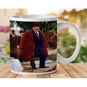 Art Hediye Atatürk İki Tarafı Baskılı Kupa Bardak