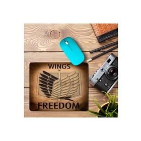 Art Hediye Attack of Titan Freedom Baskılı 23x19 cm Mouse Pad