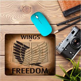 Art Hediye Attack of Titan Freedom Baskılı 23x19 cm Mouse Pad