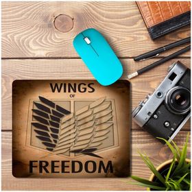Art Hediye Attack of Titan Freedom Baskılı 23x19 cm Mouse Pad