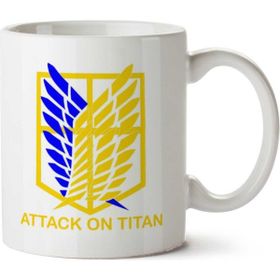 Art Hediye Attack on Titan 5 İki Tarafı Baskılı Kupa Bardak