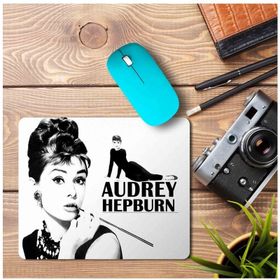 Art Hediye Audrey Hepburn Baskılı 23x19 cm Mouse Pad