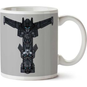 Art Hediye Autobot Totem Transformers Optimus Prime Bumblebee Ironhide Iki Tarafı Baskılı Kupa Bardak