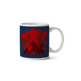 Art Hediye Avenger Silhouette Hulk Captain America Iron Man Hawkeye Black Widow Thor İki Tarafı Baskılı Kupa Bardak